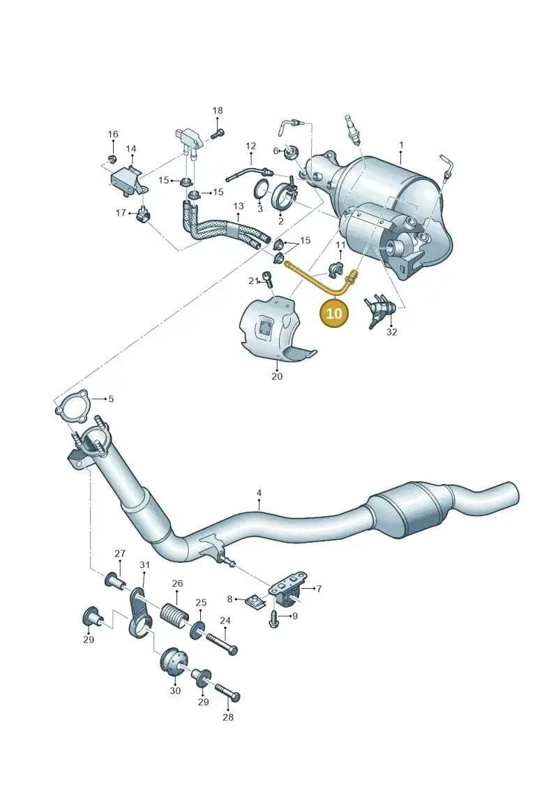 4M0131205D — Volkswagen Touareg (2017-2023) diagram 439253060, position 10