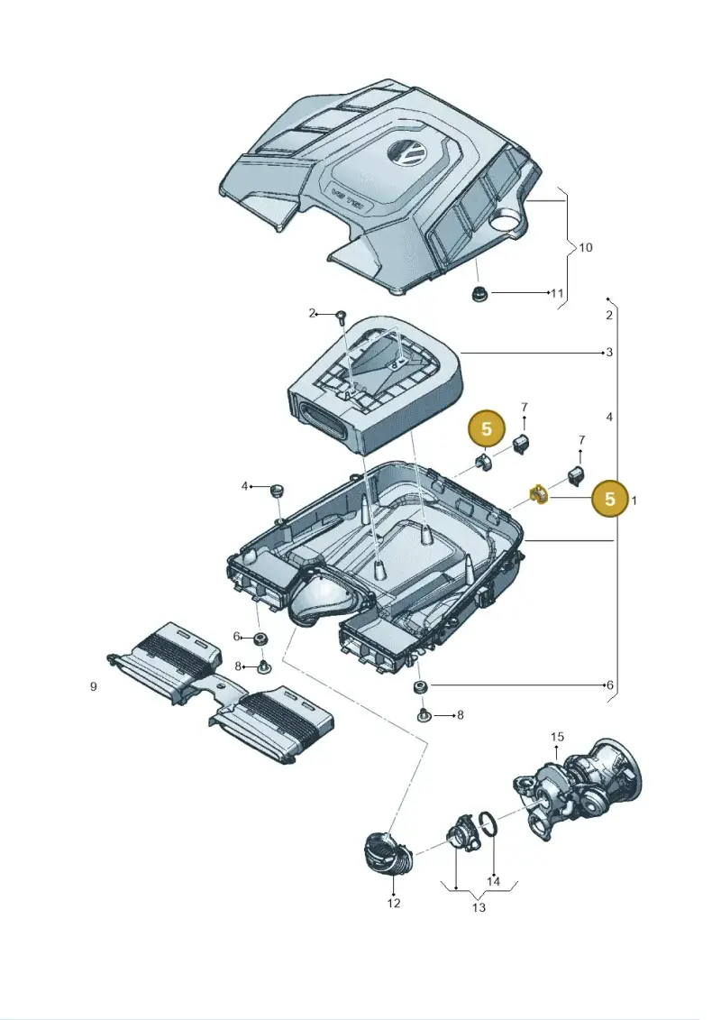 4M0133567A — Volkswagen Touareg (2017-2023) diagram 439129050, position 5