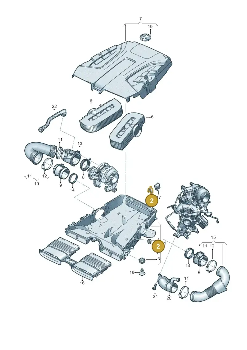 4M0133567A — Volkswagen Touareg (2017-2023) diagram 439129100, position 2
