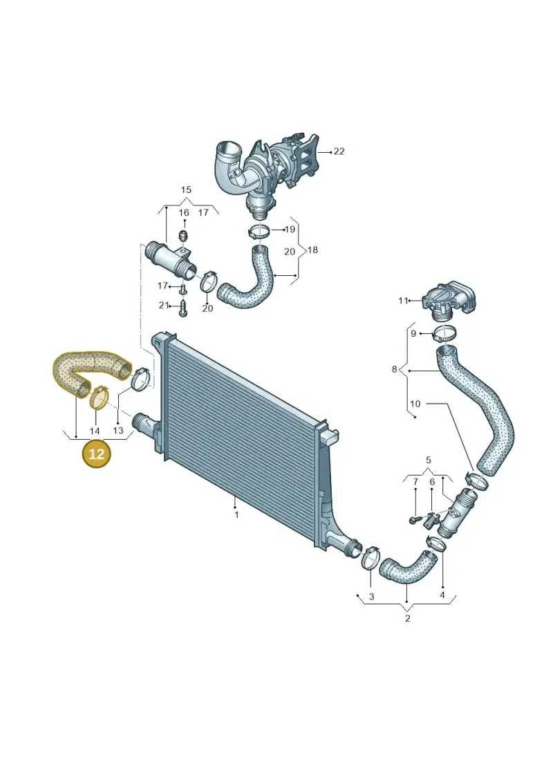 4M0145708L — Volkswagen Touareg (2017-2023) diagram 439145620, position 12