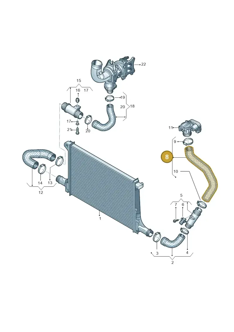4M0145737AL — Volkswagen Touareg (2017-2023) diagram 439145620, position 8