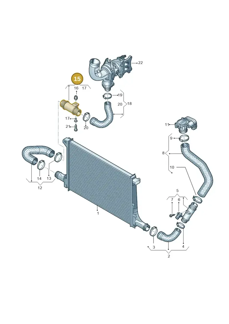 4M0145762B — Volkswagen Touareg (2017-2023) diagram 439145620, position 15
