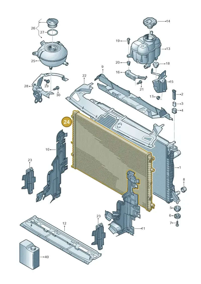 4M0145804T — Volkswagen Touareg (2017-2023) diagram 439122250, position 24
