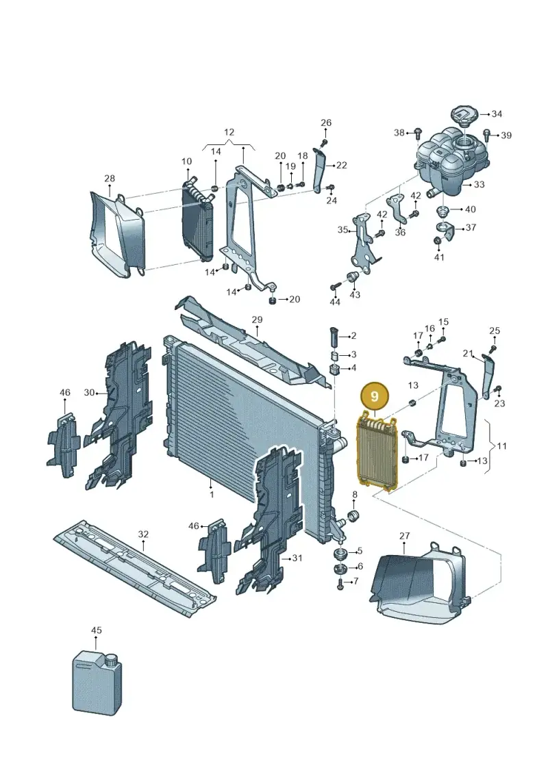 4M0145804T — Volkswagen Touareg (2017-2023) diagram 439122300, position 9