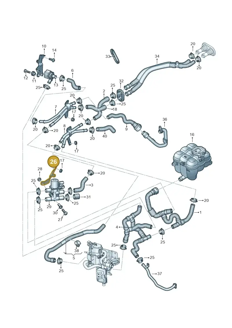 4M0261153D — Volkswagen Touareg (2017-2023) diagram 439819910, position 26