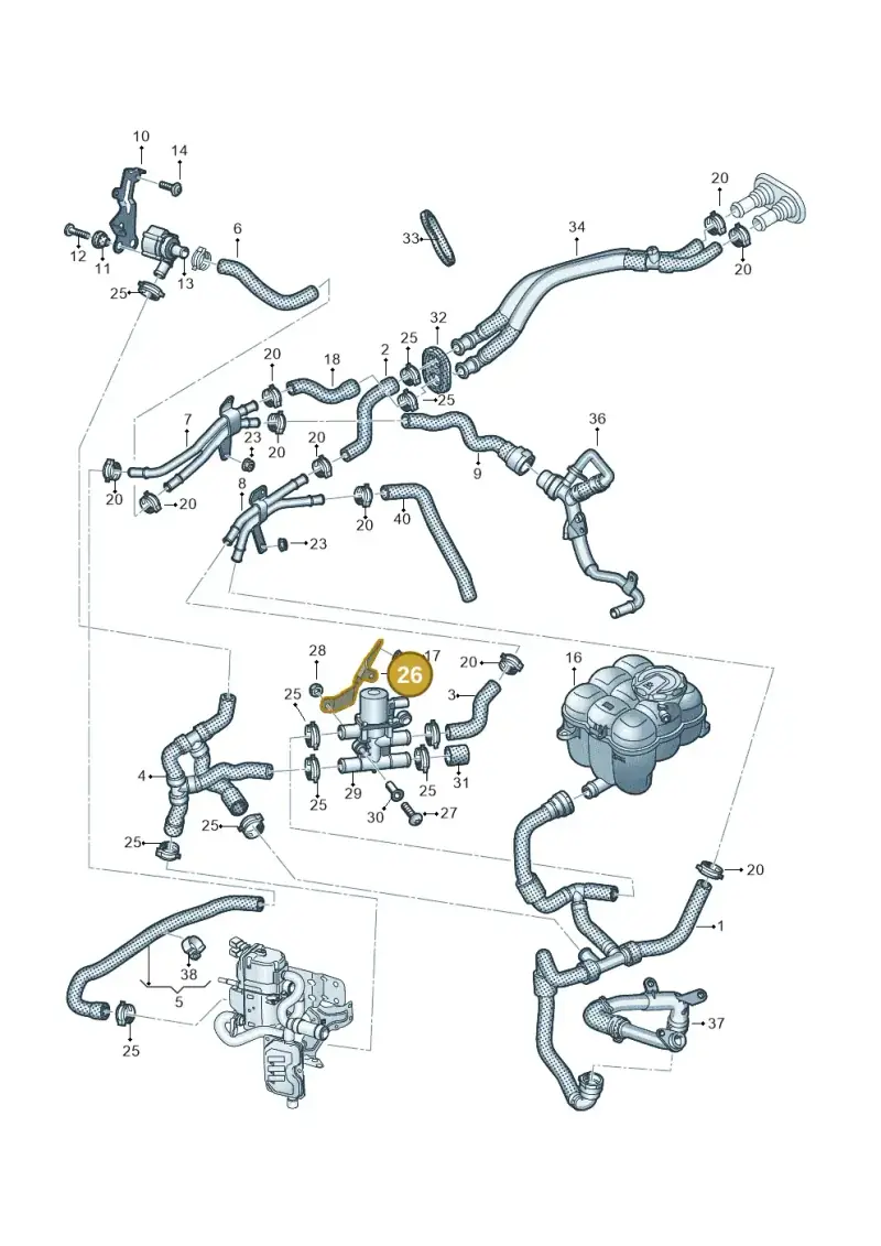 4M0261153D — Volkswagen Touareg (2017-2023) diagram 439819950, position 26