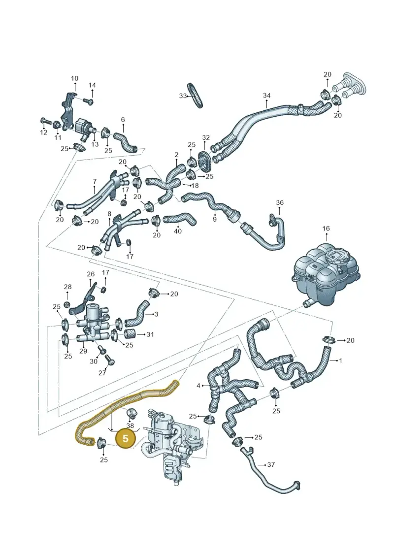 4M0265315G — Volkswagen Touareg (2017-2023) diagram 439819910, position 5