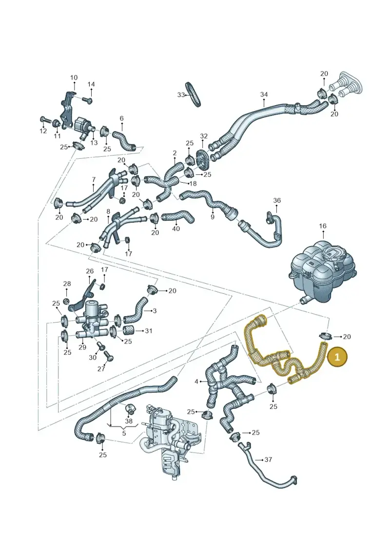 4M0265340N — Volkswagen Touareg (2017-2023) diagram 439819910, position 1
