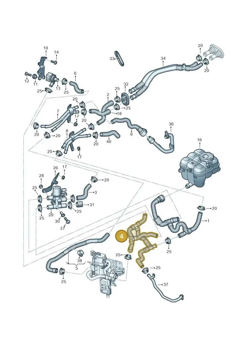 4M0265347S — Volkswagen Touareg (2017-2023) diagram 439819910, position 4