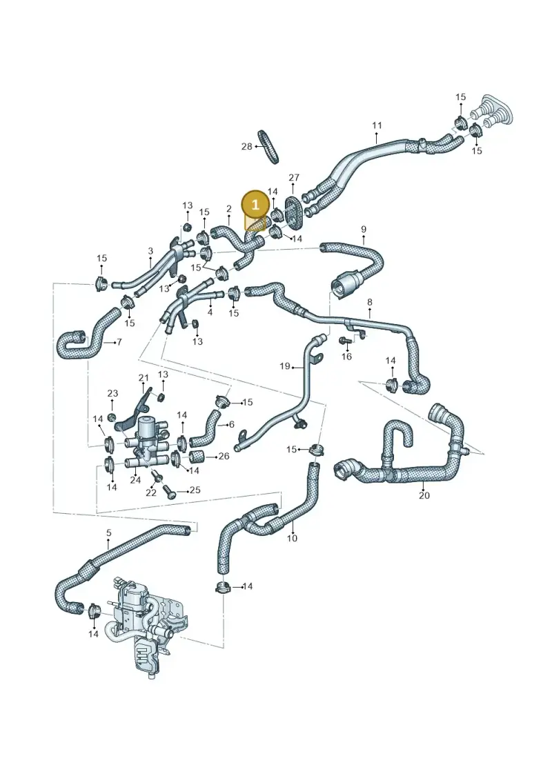 4M0265374R — Volkswagen Touareg (2017-2023) diagram 439819810, position 1