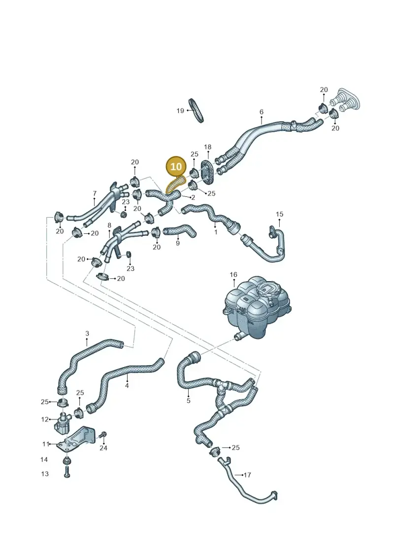 4M0265374R — Volkswagen Touareg (2017-2023) diagram 439819900, position 10