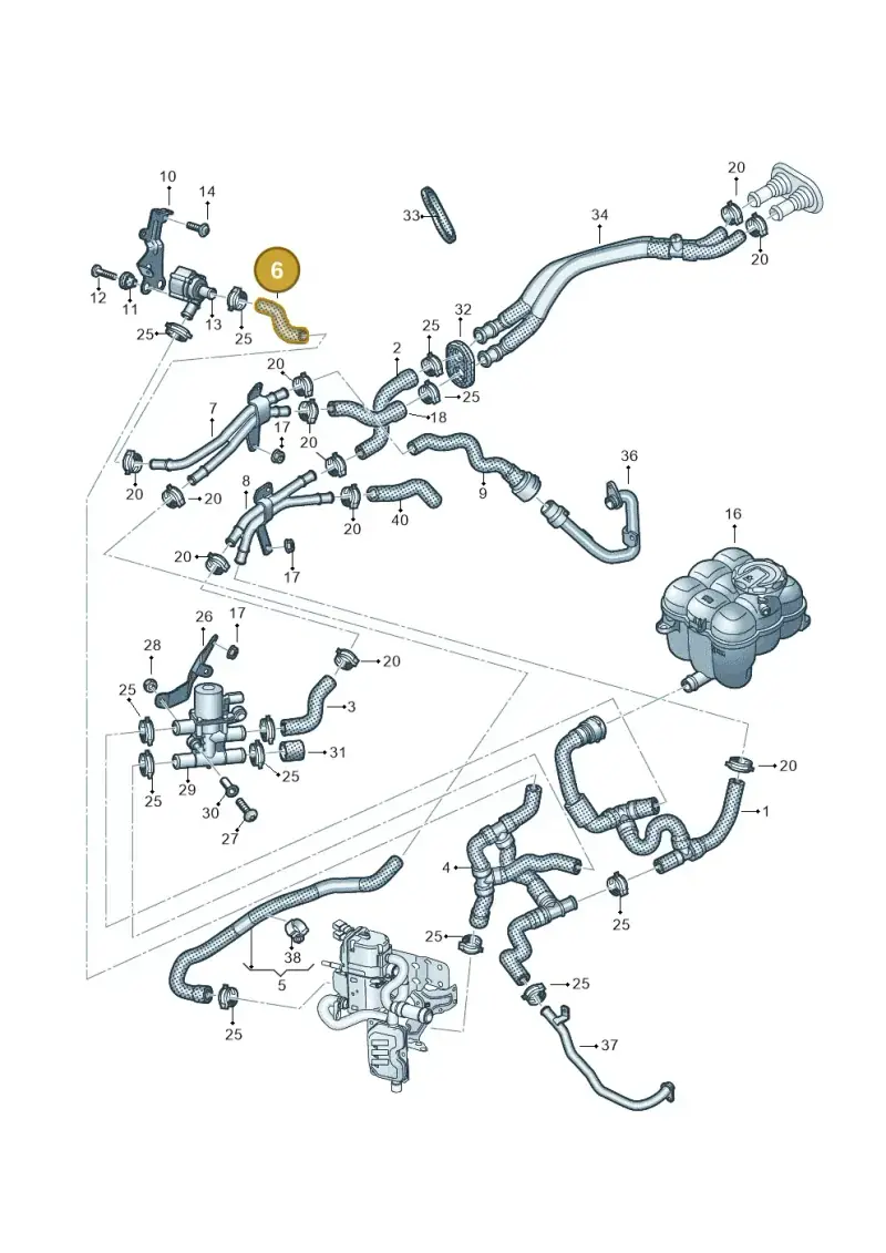4M0265379A — Volkswagen Touareg (2017-2023) diagram 439819910, position 6