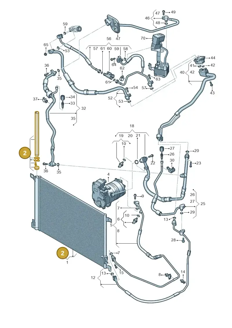 4M0298403 — Volkswagen Touareg (2017-2023) diagram 439260500, position 2
