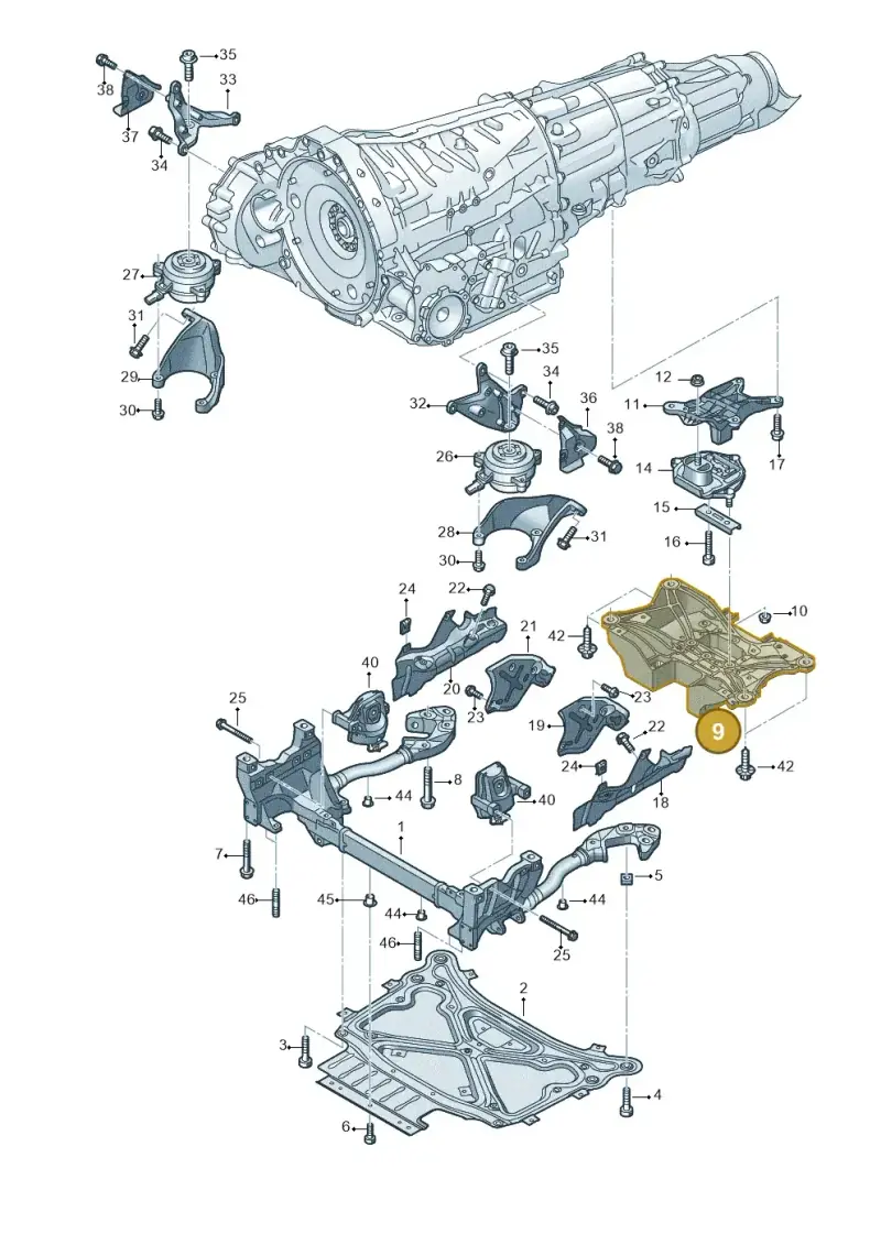 4M0399262N — Volkswagen Touareg (2017-2023) diagram 859399800, position 9