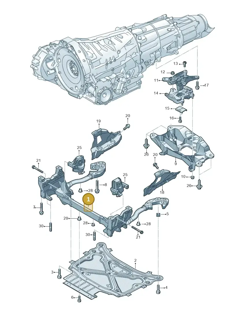 4M0399315R — Volkswagen Touareg (2017-2023) diagram 859399700, position 1