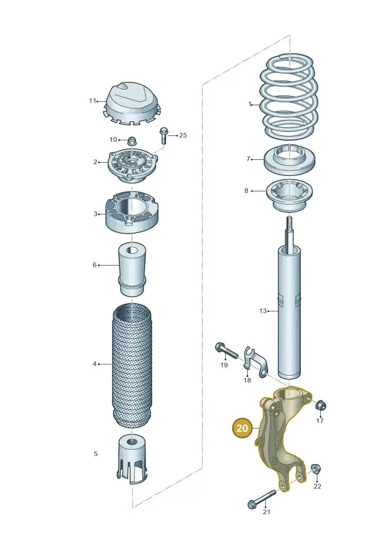 4M0413038H — Volkswagen Touareg (2017-2023) diagram 439411000, position 20