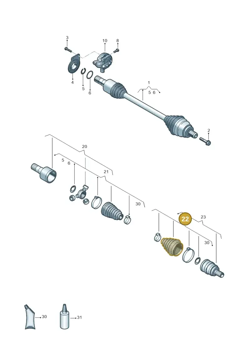 4M0498203 — Volkswagen MAN TGE 55 (2016-2021) diagram 806407200, position 22