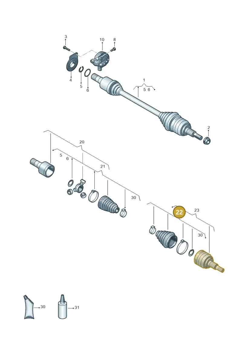 4M0498203 — Volkswagen MAN TGE 55 (2016-2021) diagram 806407220, position 22