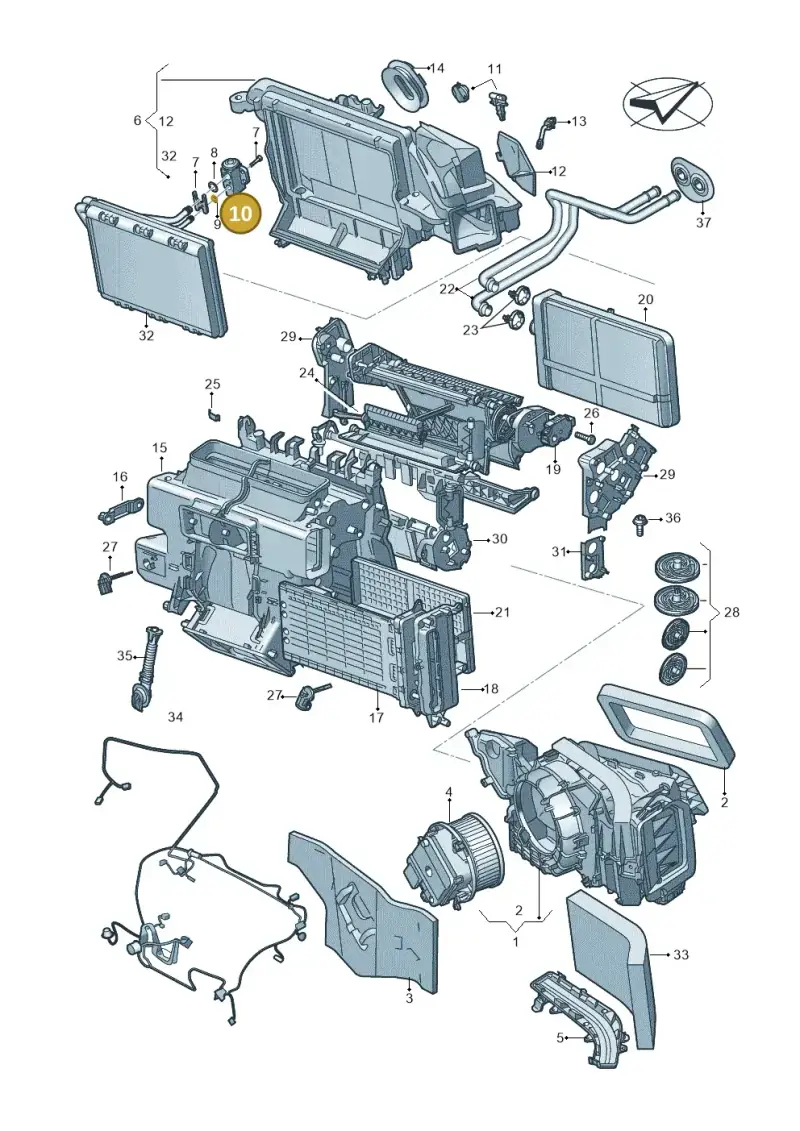 4M0816679 — Volkswagen Touareg (2017-2023) diagram 859820210, position 10