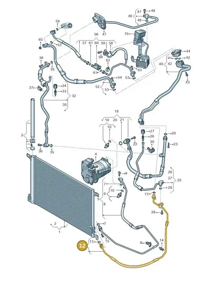 4M0816741DC — Volkswagen Touareg (2017-2023) diagram 439260500, position 12