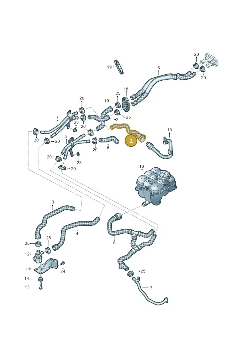 4M0819332D — Volkswagen Touareg (2017-2023) diagram 439819900, position 1