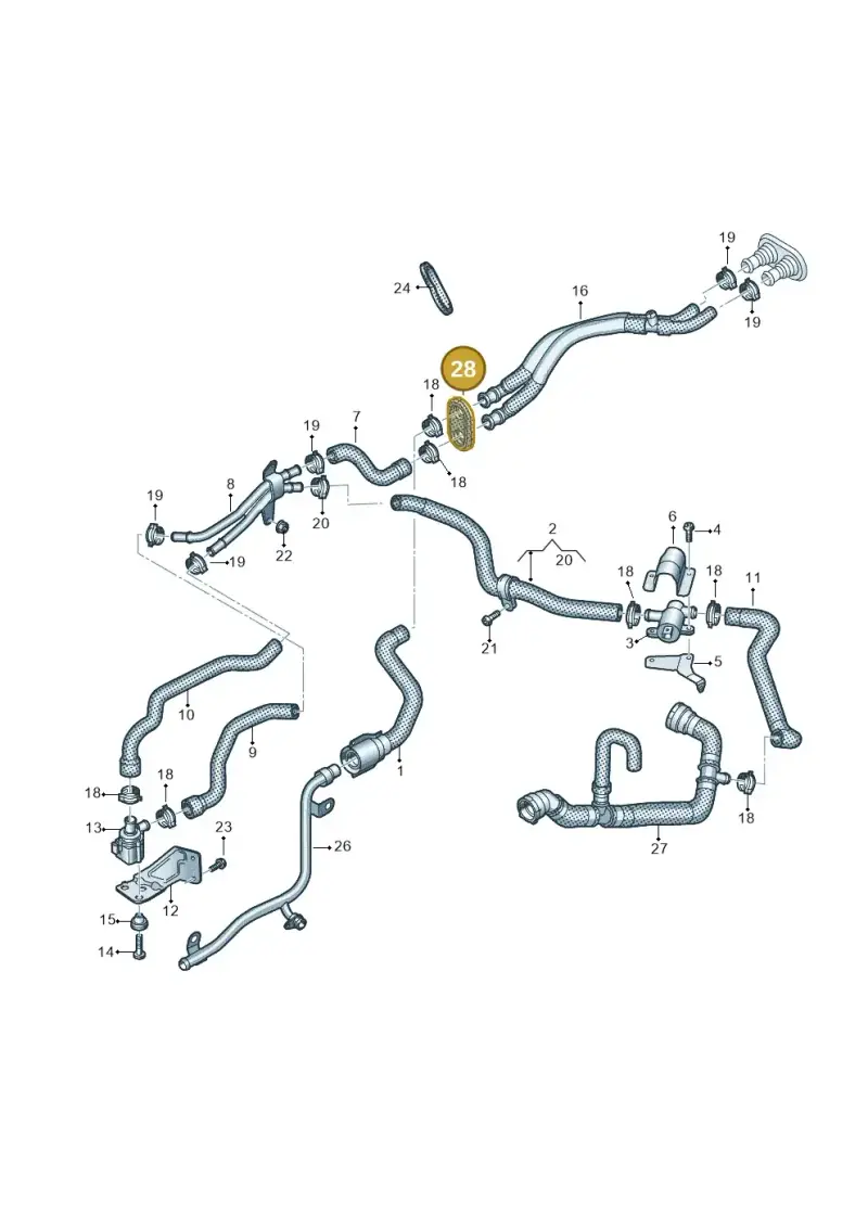 4M0819345A — Volkswagen Touareg (2017-2023) diagram 439819800, position 28