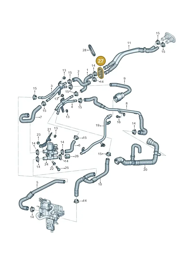 4M0819345A — Volkswagen Touareg (2017-2023) diagram 439819810, position 27
