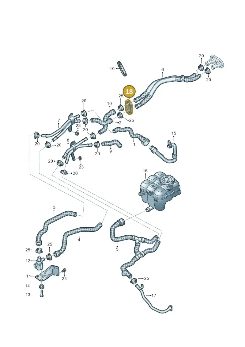 4M0819345A — Volkswagen Touareg (2017-2023) diagram 439819900, position 18