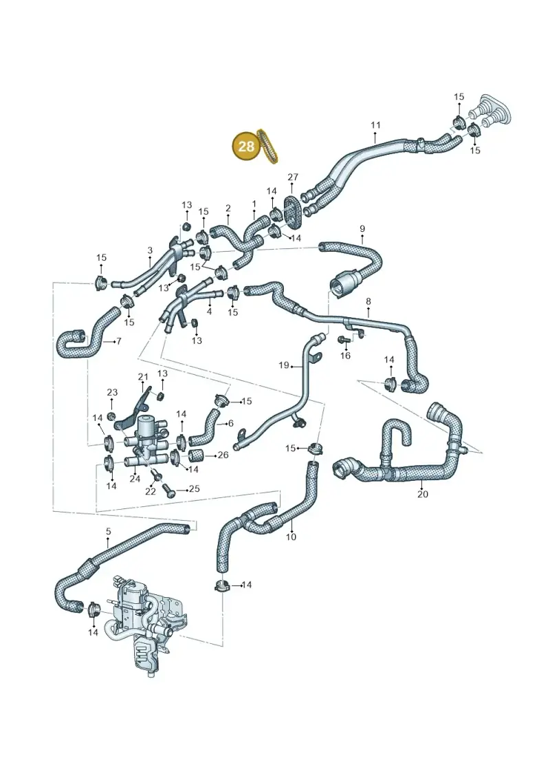 4M0819345B — Volkswagen Touareg (2017-2023) diagram 439819810, position 28
