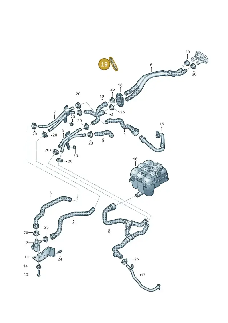 4M0819345B — Volkswagen Touareg (2017-2023) diagram 439819900, position 19