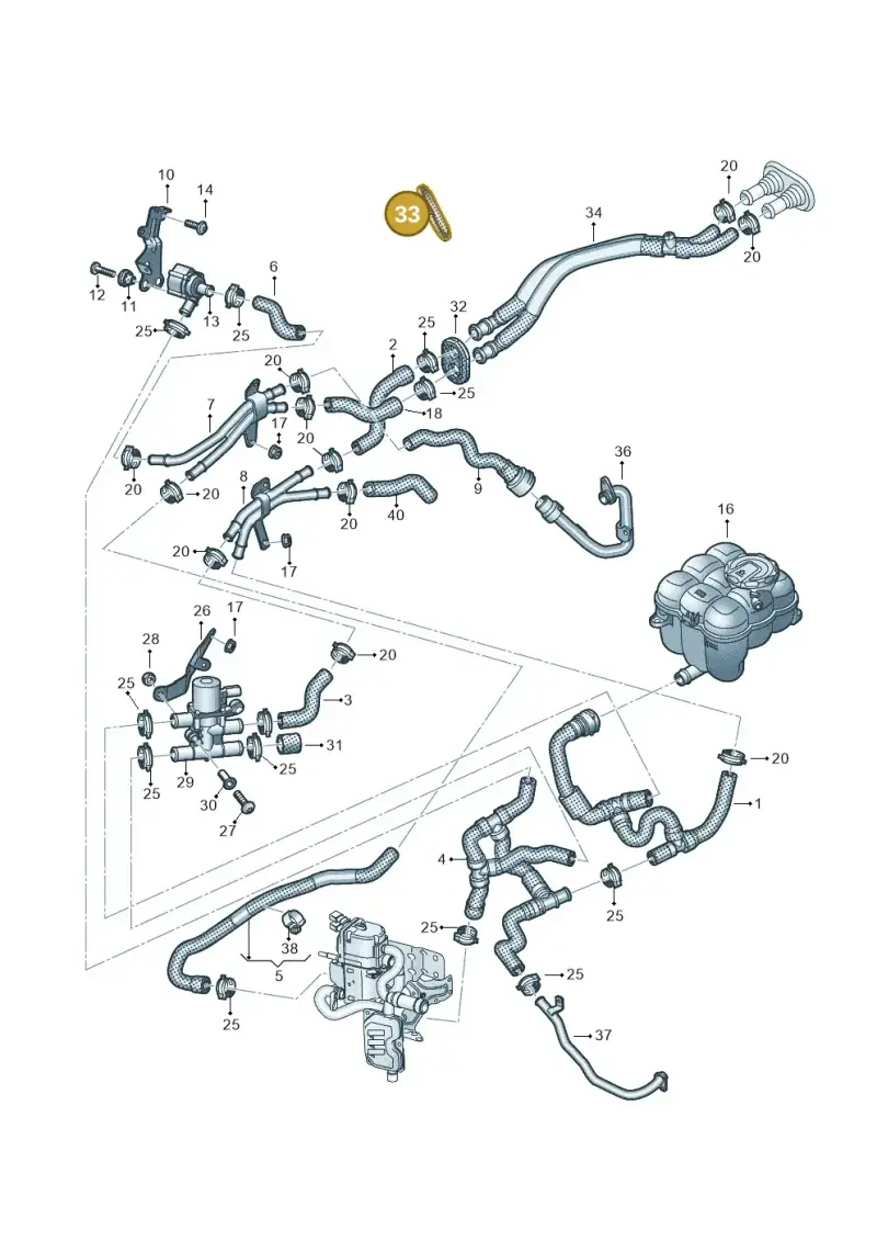 4M0819345B — Volkswagen Touareg (2017-2023) diagram 439819910, position 33