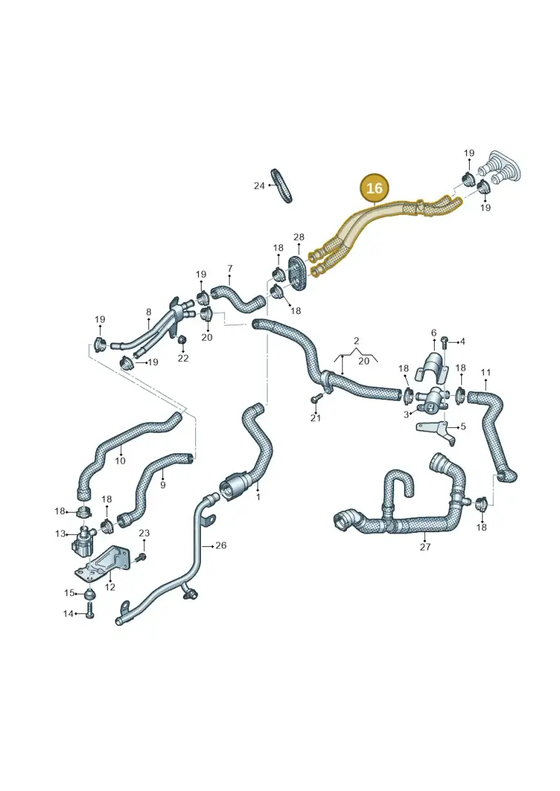 4M0819350F — Volkswagen Touareg (2017-2023) diagram 439819800, position 16
