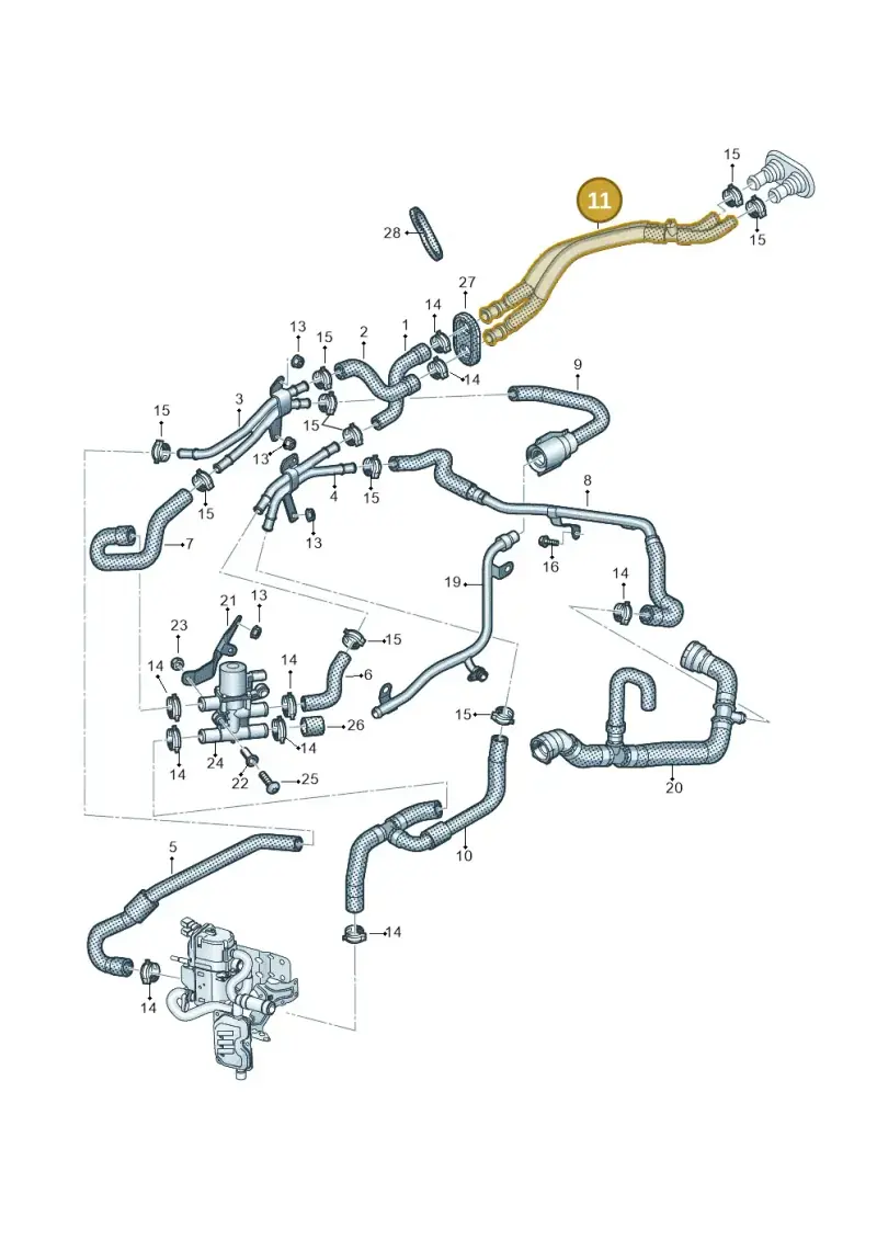 4M0819350F — Volkswagen Touareg (2017-2023) diagram 439819810, position 11