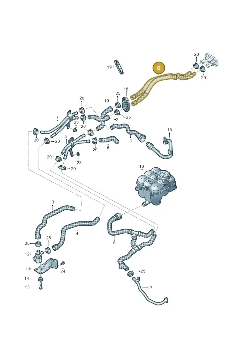 4M0819350F — Volkswagen Touareg (2017-2023) diagram 439819900, position 6
