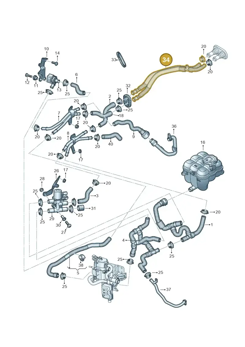4M0819350F — Volkswagen Touareg (2017-2023) diagram 439819910, position 34