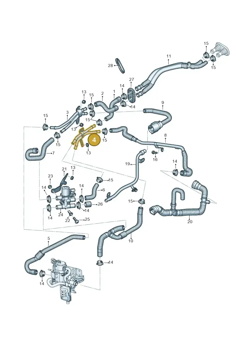 4M0819377N — Volkswagen Touareg (2017-2023) diagram 439819810, position 4