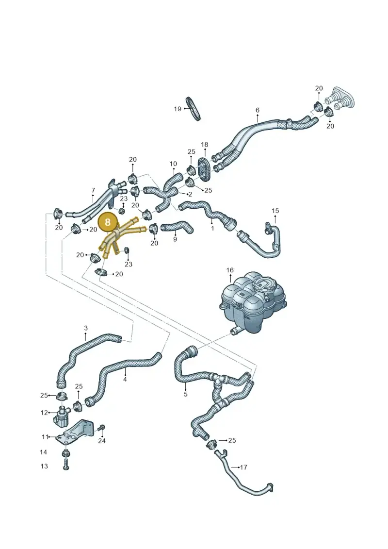 4M0819377N — Volkswagen Touareg (2017-2023) diagram 439819900, position 8