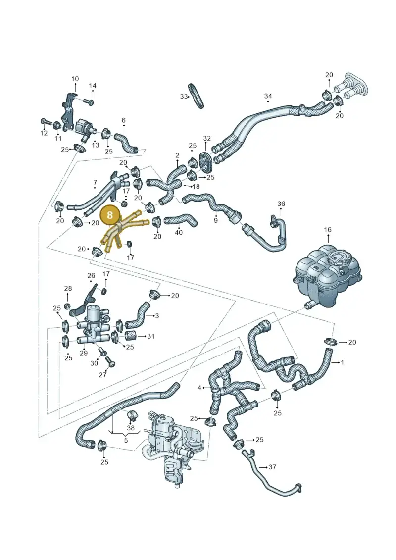4M0819377N — Volkswagen Touareg (2017-2023) diagram 439819910, position 8