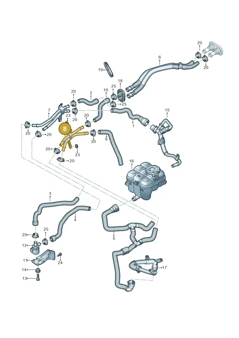 4M0819377N — Volkswagen Touareg (2017-2023) diagram 439819940, position 8