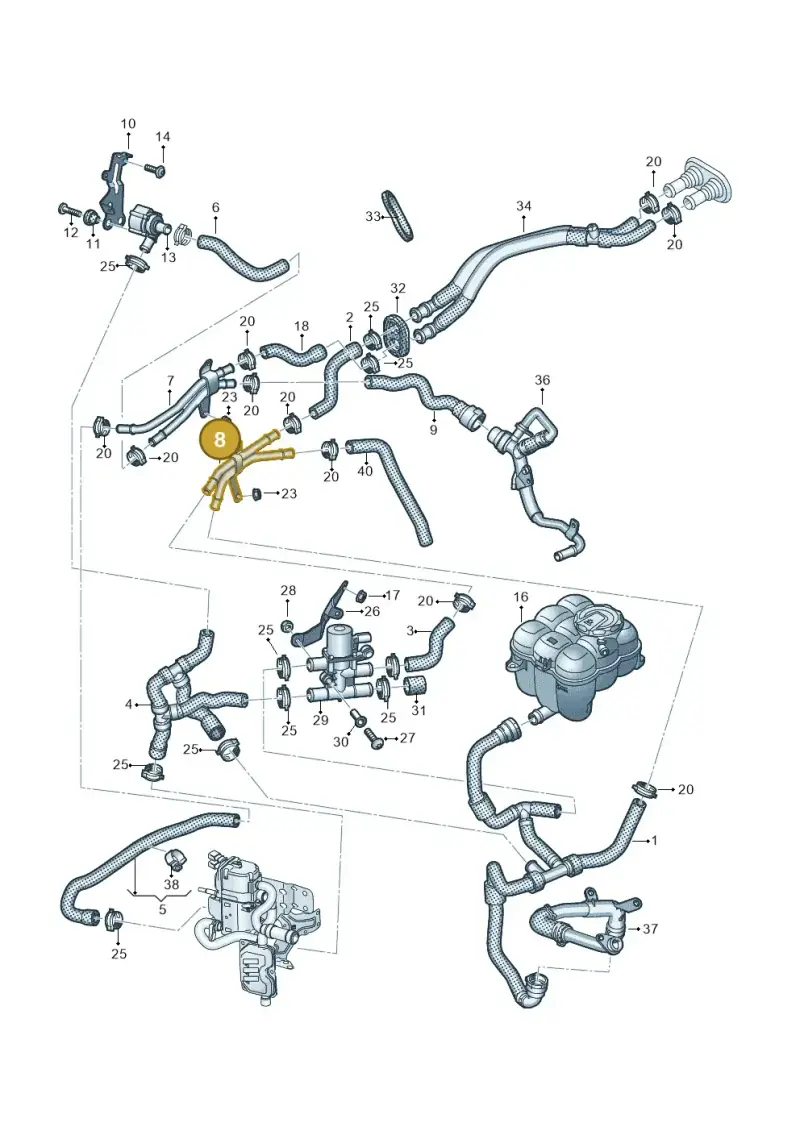 4M0819377N — Volkswagen Touareg (2017-2023) diagram 439819950, position 8