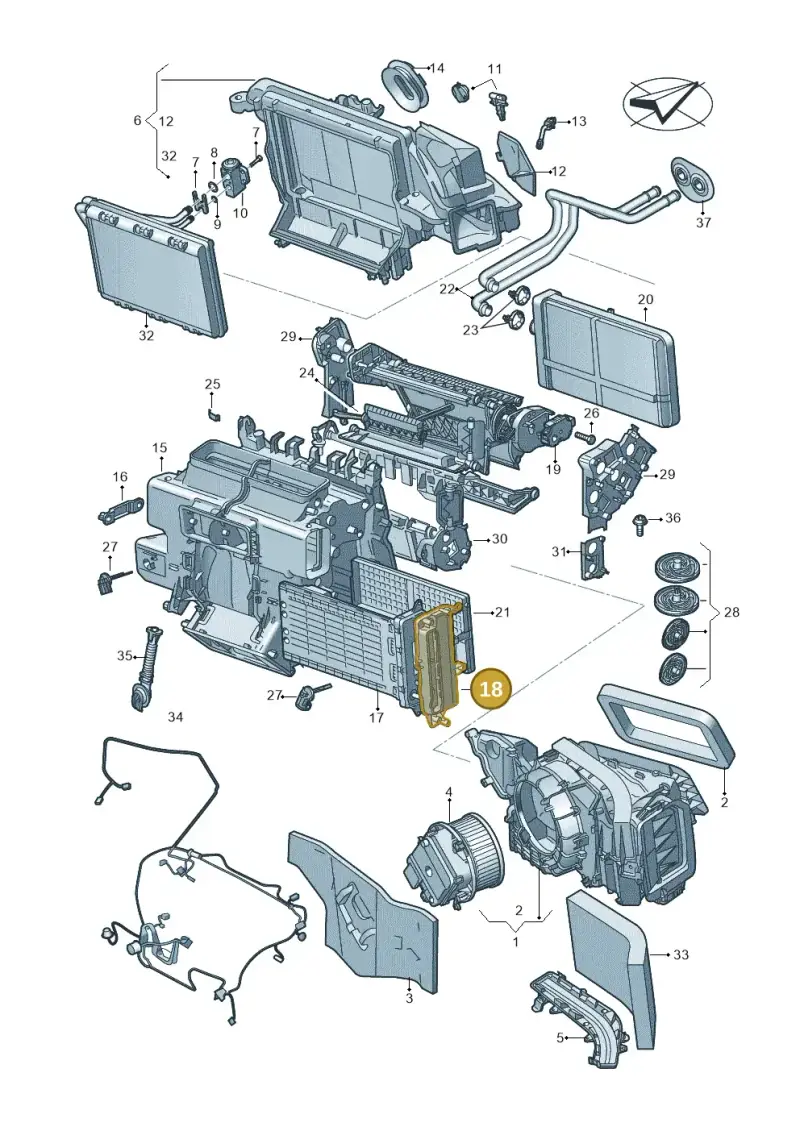 4M0819422 — Volkswagen Touareg (2017-2023) diagram 859820210, position 18