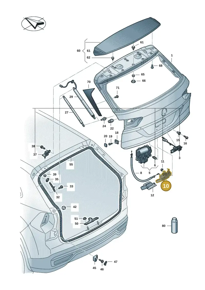 4M0827506E — Volkswagen Atlas Cross Sport (2023-) diagram 3cm827000, position 10