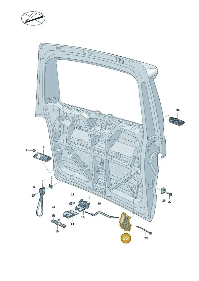 4M0827887D — Volkswagen Multivan (2021-) diagram 7t0827100, position 22