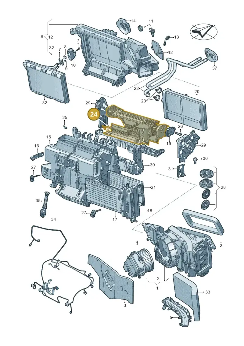 4M0898001 — Volkswagen Touareg (2017-2023) diagram 859820210, position 24