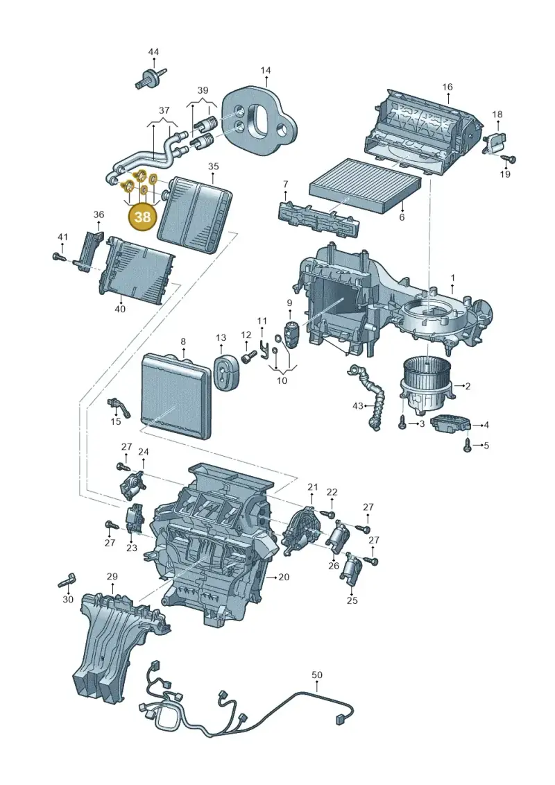 4M0898037B — Volkswagen Taigo (2021-2024) diagram 837820200, position 38