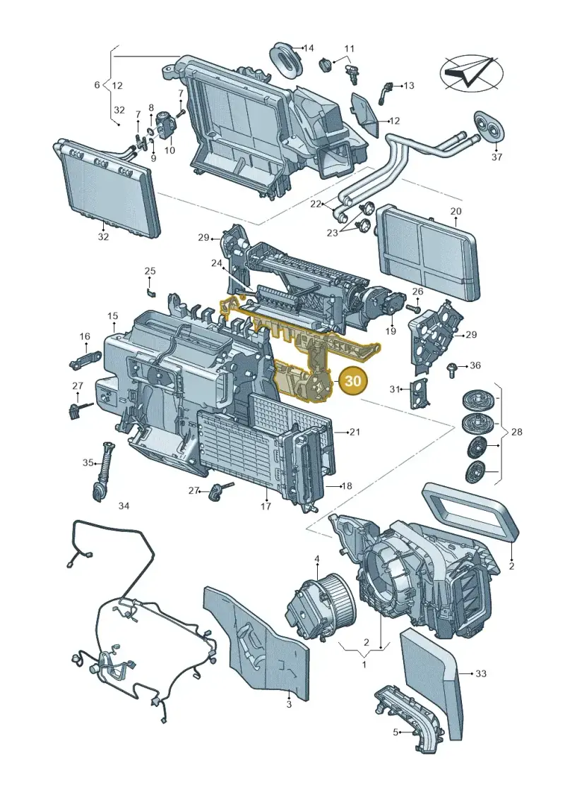 4M0898333B — Volkswagen Touareg (2017-2023) diagram 859820210, position 30