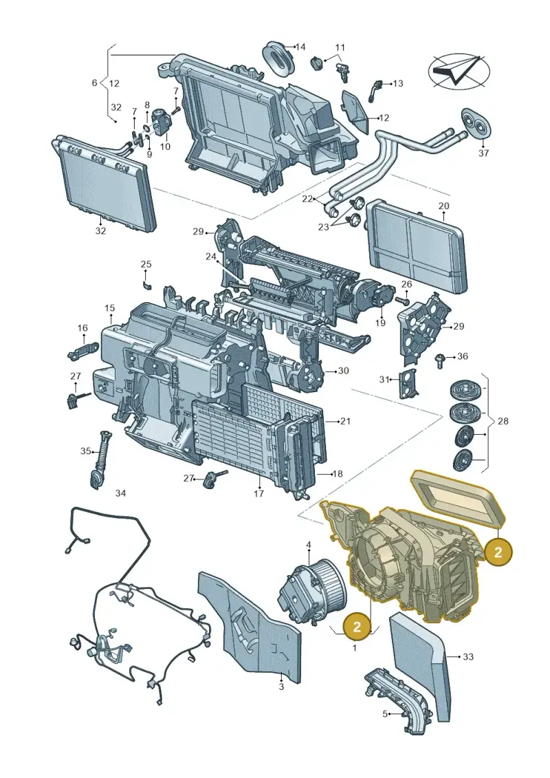 4M1819229 — Volkswagen Touareg (2017-2023) diagram 859820210, position 2