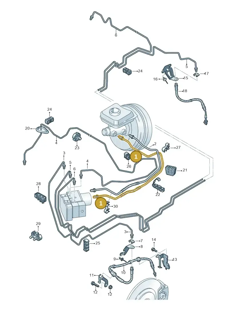 4M2614705R — Volkswagen Touareg (2017-2023) diagram 859611200, position 1