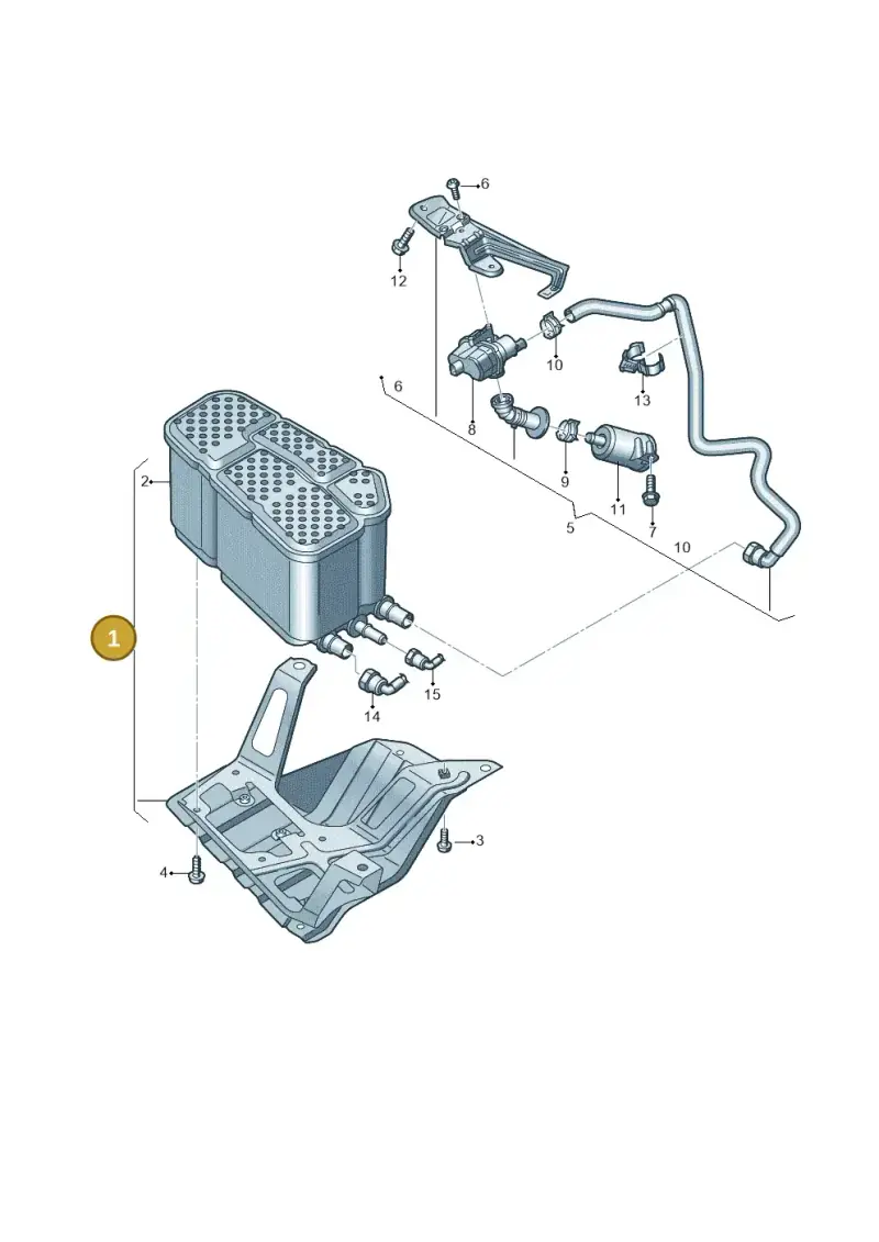 4M4201799A — Volkswagen Touareg (2017-2023) diagram 439201090, position 1