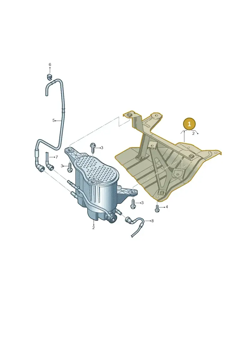 4M4201799G — Volkswagen Touareg (2017-2023) diagram 439201850, position 1